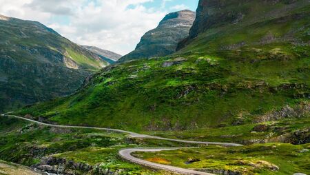 relaxing place in high Norwayのeditorial素材