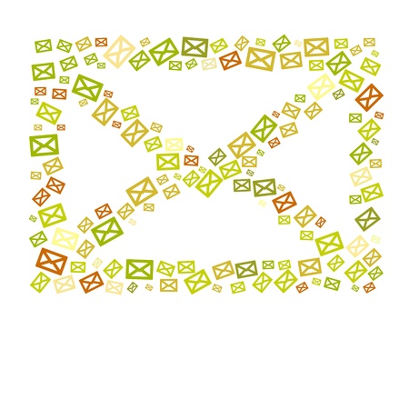 funky envelopeのイラスト素材