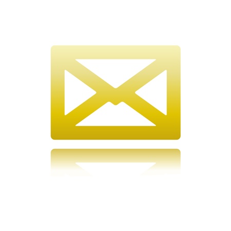 gold envelope symbolのイラスト素材