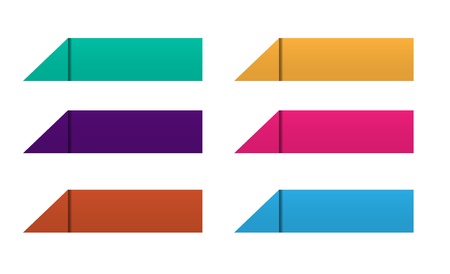 origami buttons setのイラスト素材