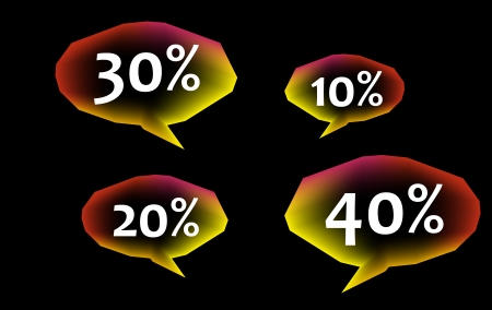 sale bubblesのイラスト素材