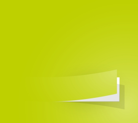 Fresh green background with folded blank label のイラスト素材