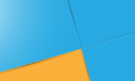 Abstract modern blank background made out of three blue and one orange rectangleのイラスト素材