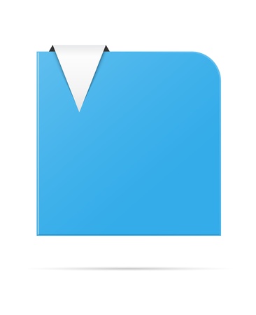 The blank blue round corner template with the arrow ready for your text   The round corner templateのイラスト素材