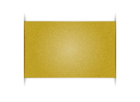 The golden empty rectangle with the effect of hidden edgesのイラスト素材