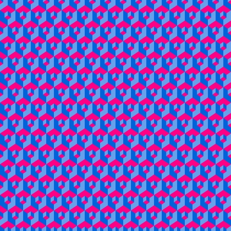 The background made out of squares simulating three dimensional spaceのイラスト素材