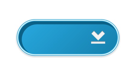 The blank blue button with download symbolのイラスト素材