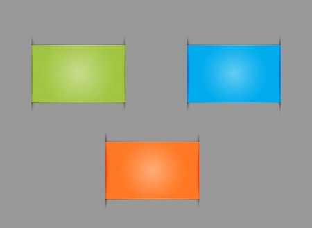 The set of three hidden edges effect labelsのイラスト素材