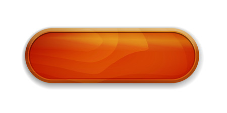 The blank oval button with wood textureのイラスト素材