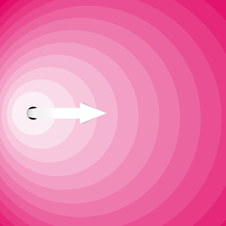 The concept of background made out of arrow and circlesのイラスト素材