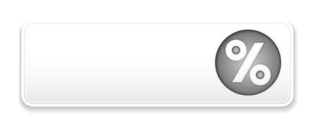 the white button with grey sale pictogramのイラスト素材