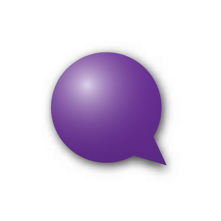 the blank purple bubble iconのイラスト素材