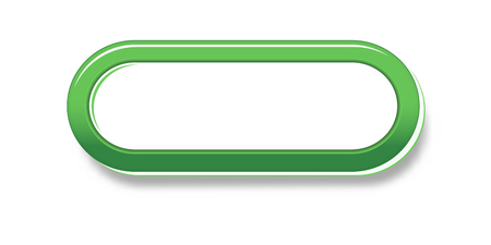 The green glossy badge with empty space for your textのイラスト素材