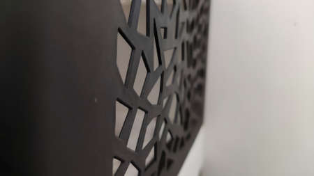 Asbtract background and texture of small clothes rack