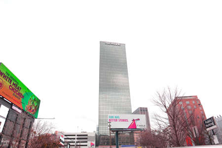 Atlanta, Ga / USA - 02 25 20: Wework tower downtown Atlanta Ga