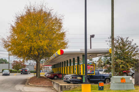 Augusta, Ga USA 11 29 20: Sonic fast food restaurant back view