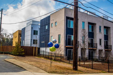 Atlanta, Ga USA - 03 20 20: Downtown Atlanta new apartment buildings grand opening