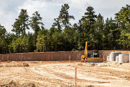 Augusta, Ga USA - 07 01 21: Construction site