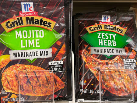 Columbia County, Ga USA - 12 01 21: McCormicks season on a store shelfのeditorial素材