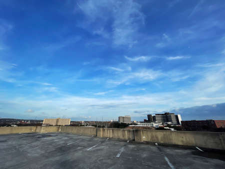 Augusta, Ga USA - 12 13 21: Augusta Ga hospital medical district downtown cityscape edge of the top...