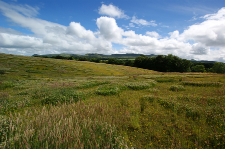 Hills and Skyの写真素材