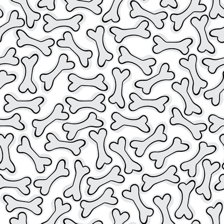 Tossed dog bone seamless repeat patternの写真素材