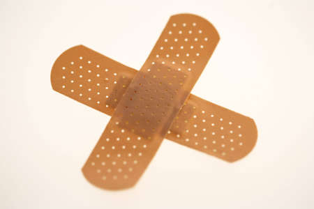 Adhesive tape in form of a crossの写真素材