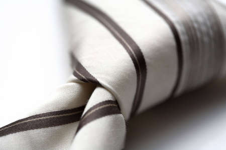 A modern tie and a white shirtの写真素材
