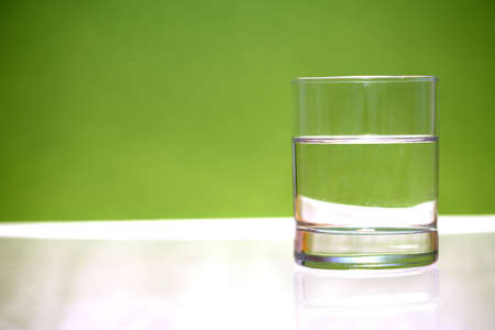 A glass of fresh waterの写真素材