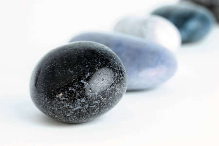 some stones and a white backgroundの写真素材