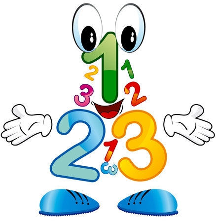 123 numbersのイラスト素材