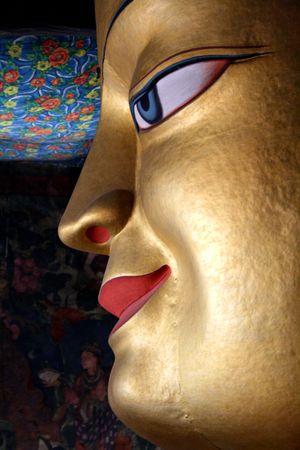 Buddha in ladakhi monasteryの写真素材