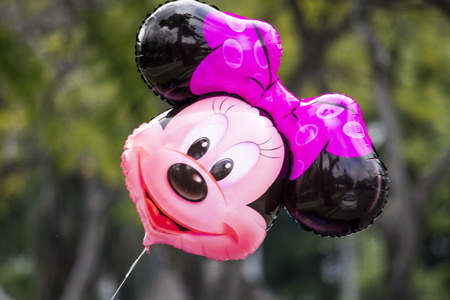 Kasetsart University Bangkok Thailand 9 January 2015: Minnie Mouse Balloon at Commencement Ceremony of Kasetsart Universityのeditorial素材