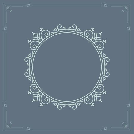 Elegant Vintage Frame Premiumのイラスト素材