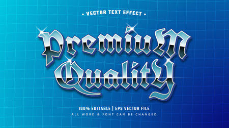 Premium Quality Retro 3d Text Style Effect. Editable illustrator text style.のイラスト素材