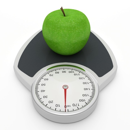 Scales and apple - symbolize the diet as a way to lose weight.
の写真素材