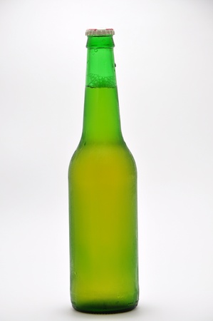 Bottle of the cooled beerの写真素材