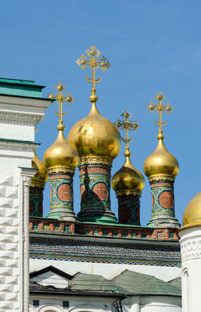 Verkhospassky Cathedral Moscow Kremlin. High quality photoの写真素材