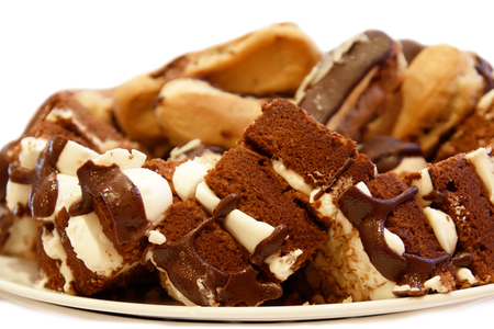 Sweet delicious dessert pastry.