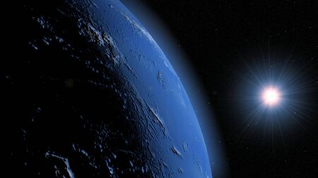 Blue planet Earth.の写真素材