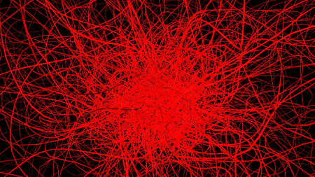 Abstract Scarecrow animated on a black background.の写真素材