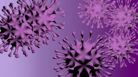 SARS-CoV-2 coronavirus green in 3d. Dangerous non-cellular infectious virus covid-19 flu epidemics.