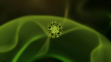 virus isolated on background.