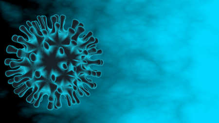 Coronavirus background in 3d.