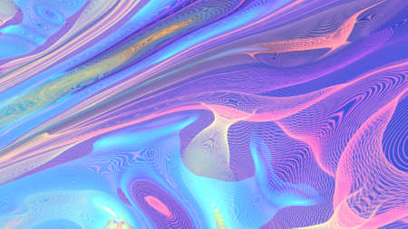 Abstract motion of a blue mass of thin matter.