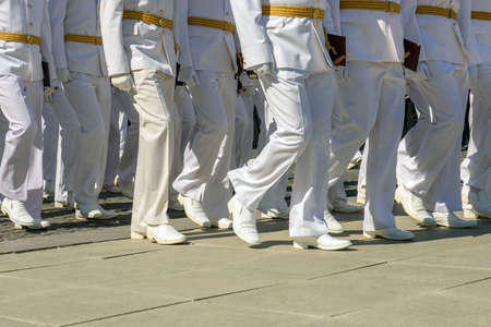 A group of naval officers of the Navy.