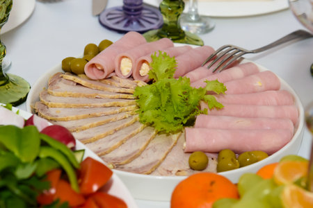 Reception of people in the restaurant.の写真素材