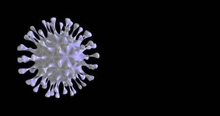 Covid coronavirus glowing in 3D.の写真素材