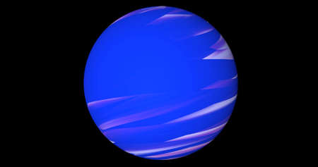 An abstract planet with moving stripes of color.の写真素材