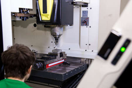 A working machine for the manufacture of parts.